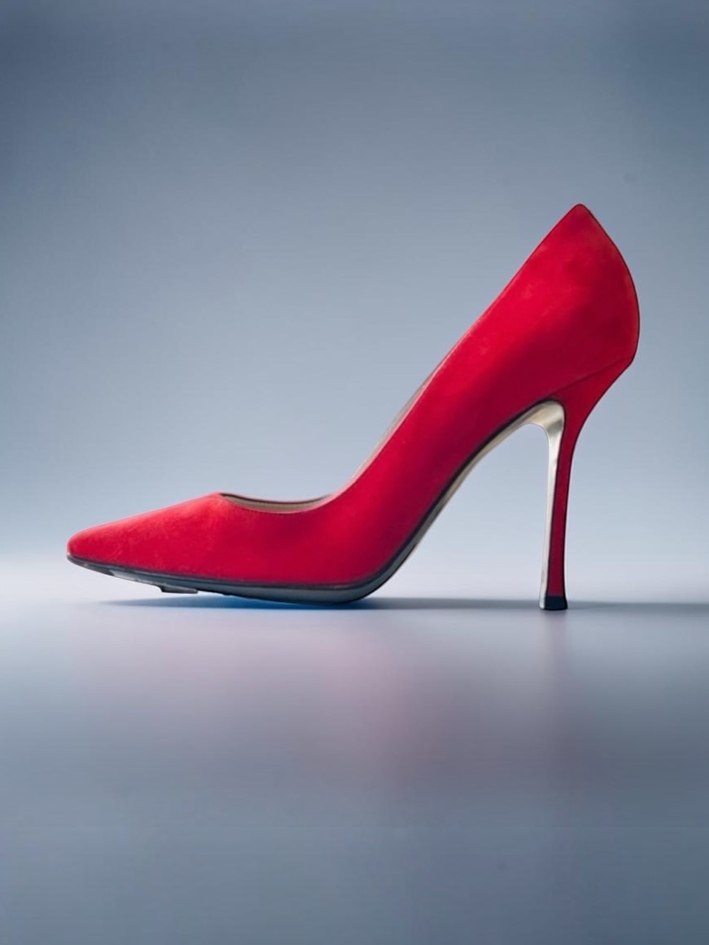 Sergio Rossi Pelle Royal Passione Godiva Red Suede Pumps Size 38.5